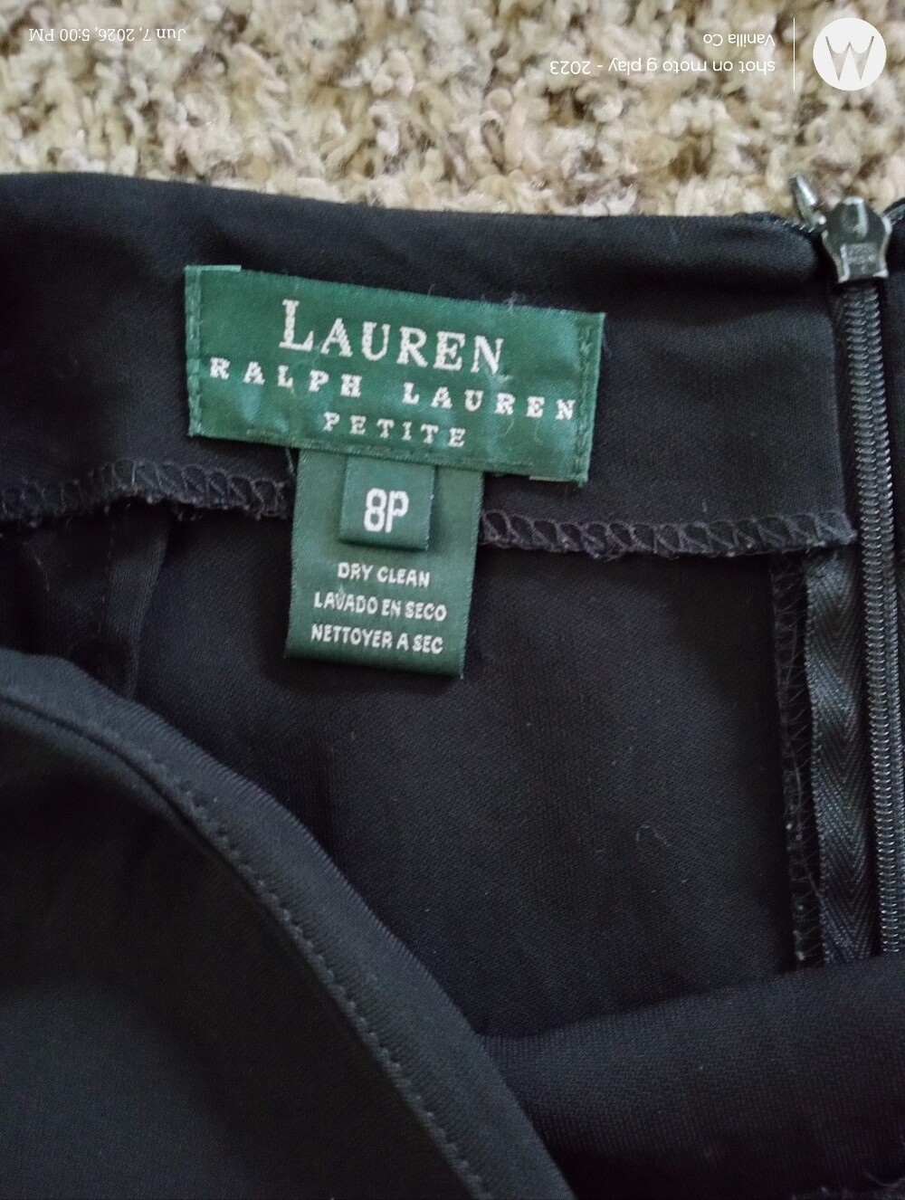 SOLD OUT Ralph Lauren High Rise Maxi Skirt Black 8 Petite Medium - Picture 4 of 11